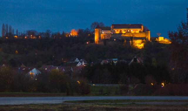 Illuminierte Burg Stettenfels
