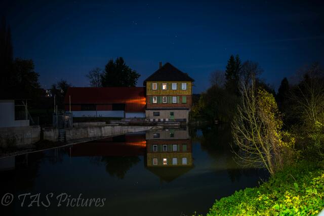 Die Mühle bei Nacht