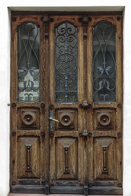 Alte Holztür in Mosbach