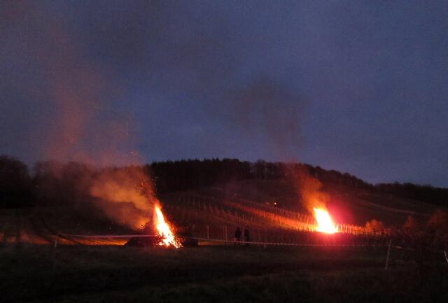 Später wurden die Feuer entzündet und der Lochberg stand "anders" in Flammen