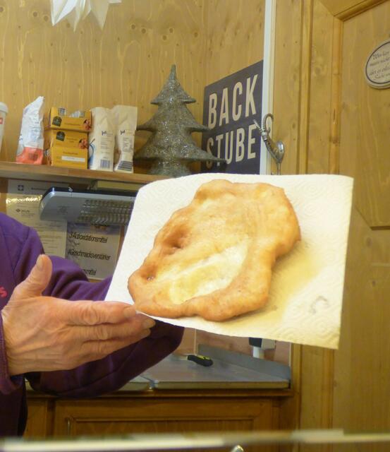 In Fett ausgebackener Langos......
