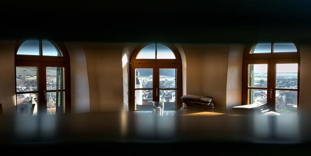 Blick aus dem Weinberghaus