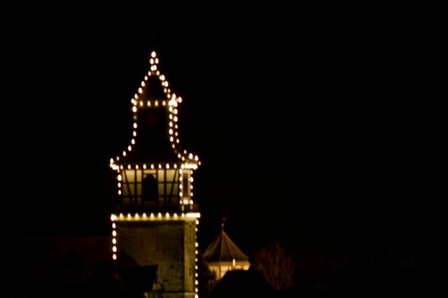 Torturm bei Nacht