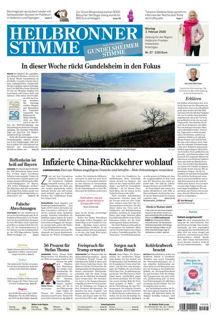 In der Heilbronner Stimme und Kraichgau Stimme steht diese Woche Gundelsheim im Blickpunkt. Das Foto von Jörg Stirmlinger hat es auf die Titelseite geschafft.