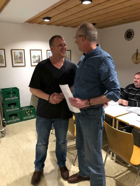 25 Jahre Mitgliedschaft für Michael Matzke.