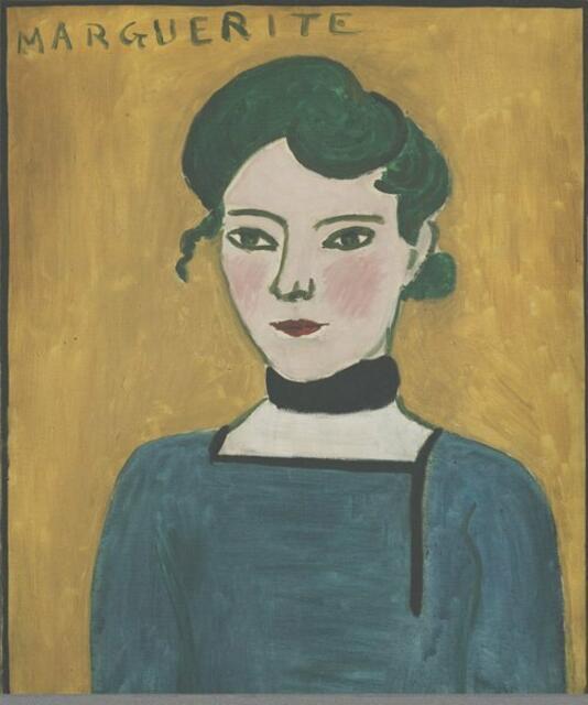 Henri Matisse hat das Porträt seiner Tochter "Marguerite" (1906) seinem Freund Pablo Picasso geschenkt. Der behielt es bis zu seinem Lebensende. | Foto: VG Bild- Kunst, Bonn 2018/Paris, Musée Picasso