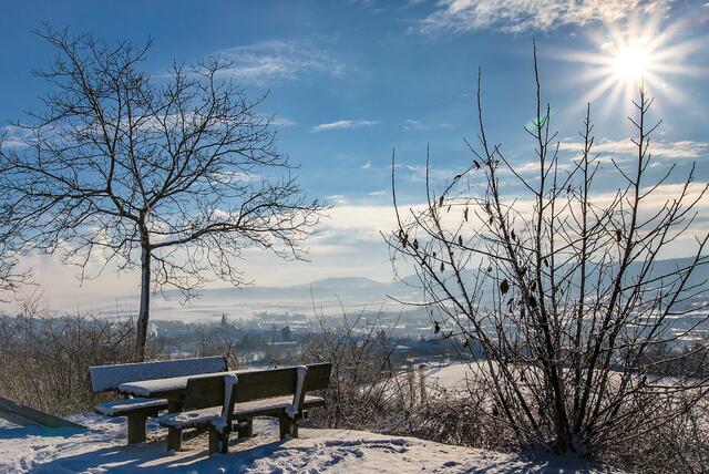Güglingen vom Parkplatz auf der Straße nach Kleingartach
