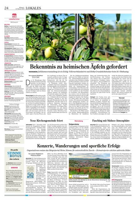 Welche Organisationen sind in Beilstein auf meine.stimme aktiv? Das beleuchtet der Artikel in der O-Ausgabe vom 12. Februar.