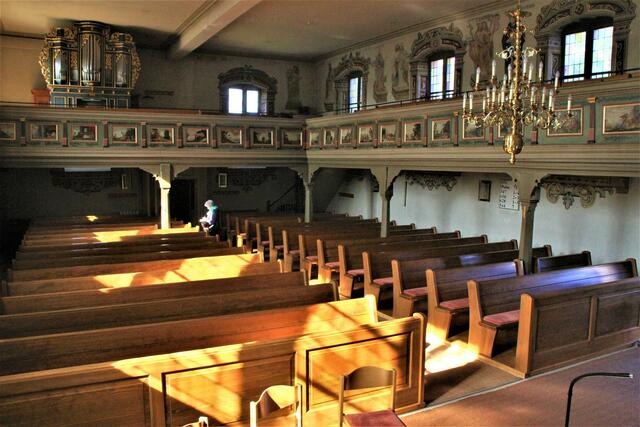 Kunstvolle Ausmahlung der Kirche in Langenbrettach