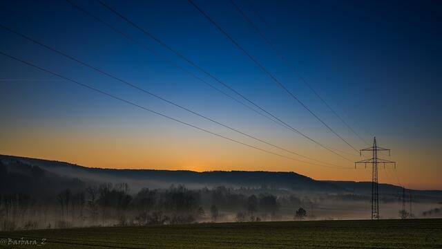 Von Langenbrettach aus, am Abend des 6. Januar 2020