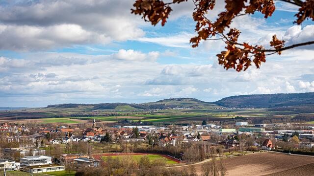 Güglingen, Blick in Richtung Cleebronn und Stromberg mit dem Michaelsberg
