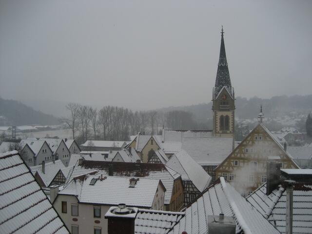Winterliche Dachlandschaft