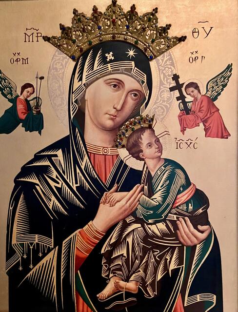 Bildnis in der Kirche