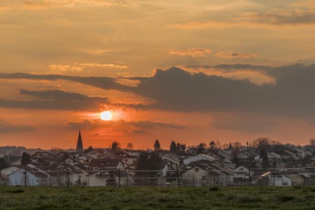 Sonnenuntergang hinter Massenbachhausen