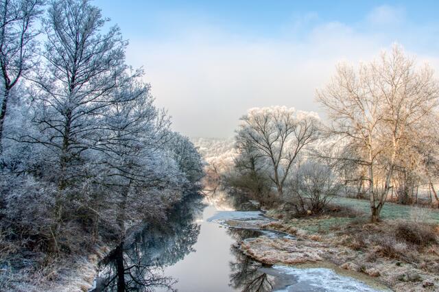 Jagst im Winter