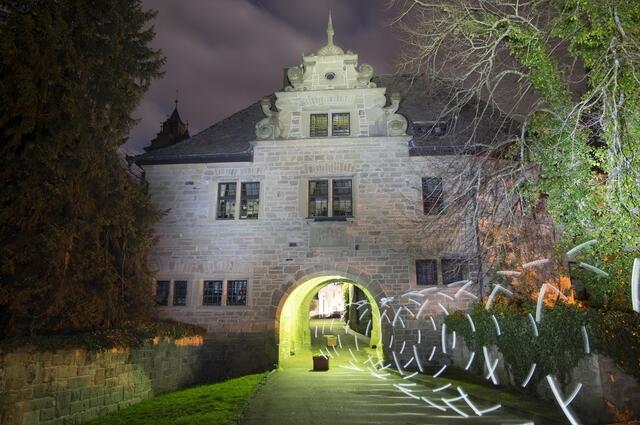 Lichttunnel am Schloß