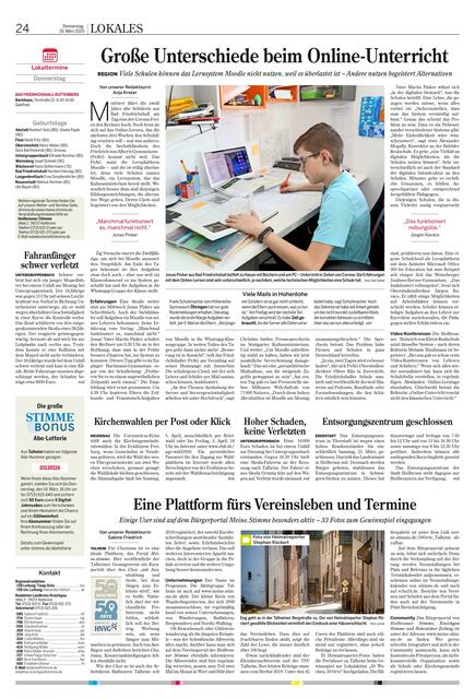 Über die Aktivitäten der Talheimer Heimatreporter hat Redakteurin Sabine Friedrich geschrieben.