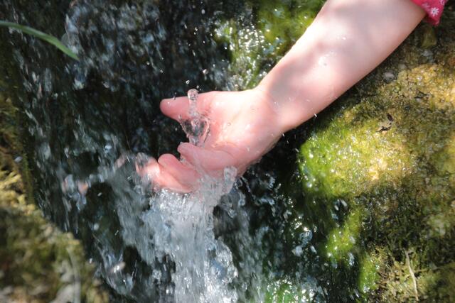 Das Goldbrünnle ist ein Lieblingsspielplatz von kleinen und großen Kindern