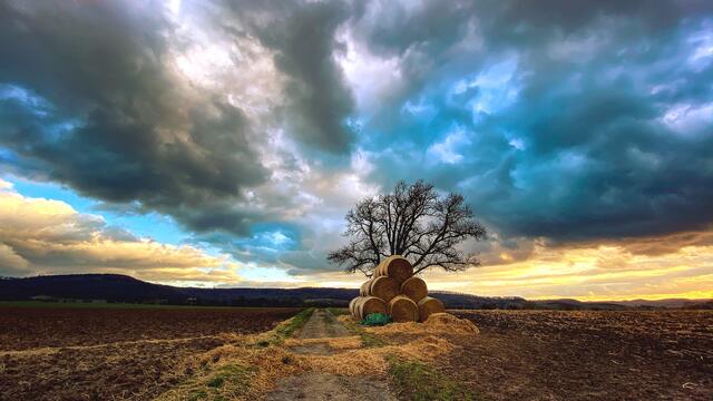 Vor dem Sturm zwischen Neuenstein und Eschelbach