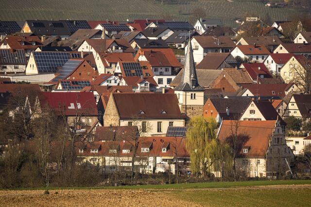 Ortskern mit Ägidiuskirche von Brettach