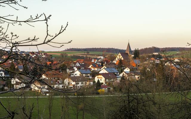 Ortskern Langenbeutingen mit Martinskirche