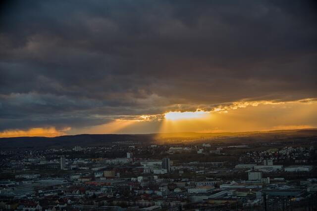 Unwetter über Heilbronn