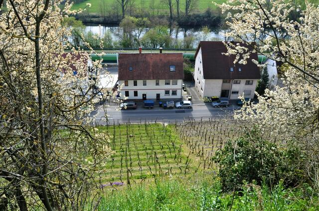 Klingenberg - Blick runter auf die Theodor-Heuss-Straße