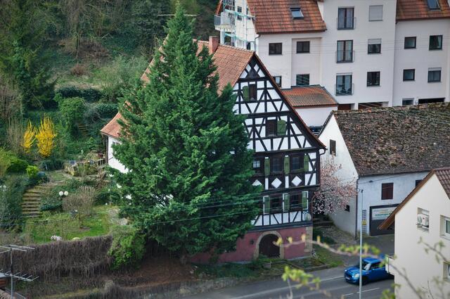 Denkmalgeschütztes Fachwerkhaus in der Theodor-Heuss-Straße