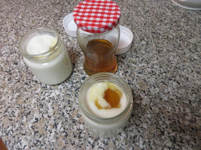 Wir mögen es ganz besonders als Süße im selbstgemachten Naturjogurt.
