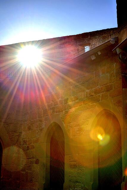 Licht auf Burg Steinsbeg