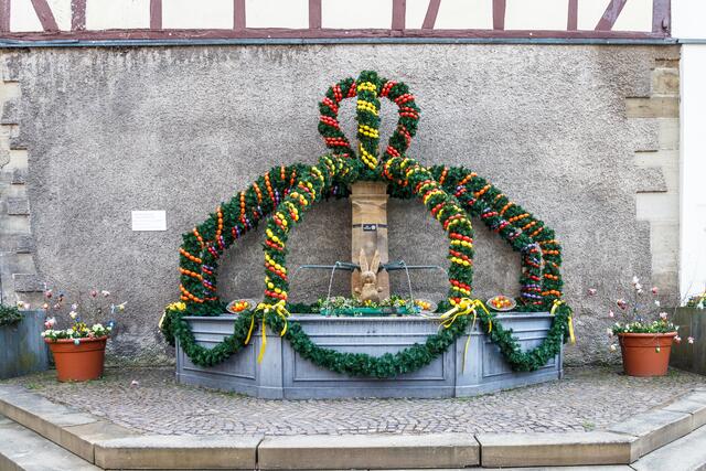Osterbrunnen von Biberach ( dieses Jahr leider nicht geschmückt )
