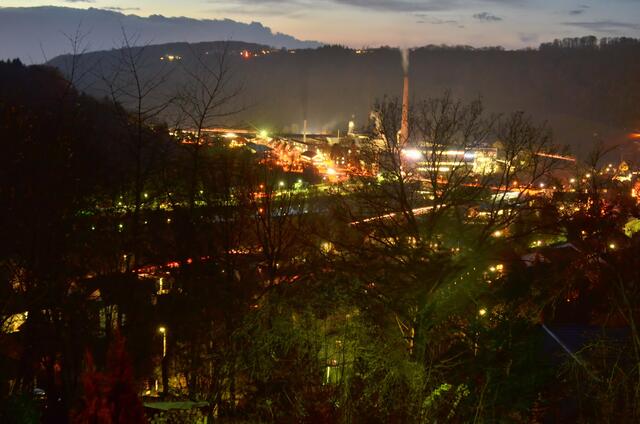 Weißbach am späten Abend