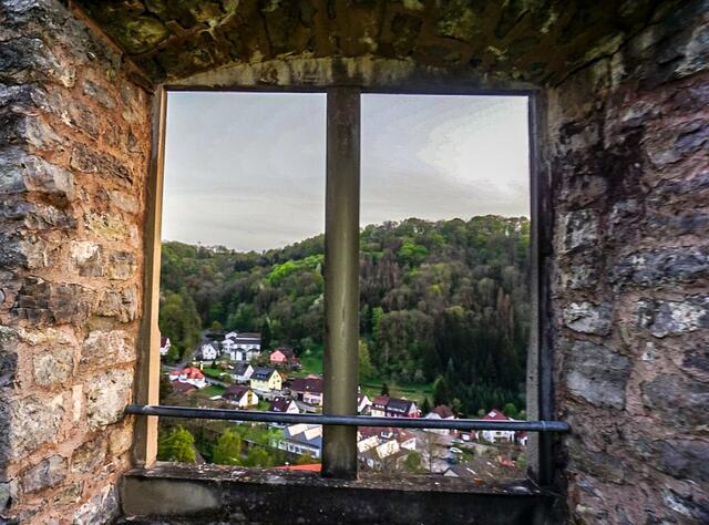 Blick auf Forchtenberg von der Ruine