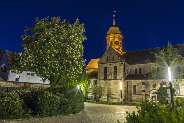 Beleuchtete Martinuskirche Sontheim