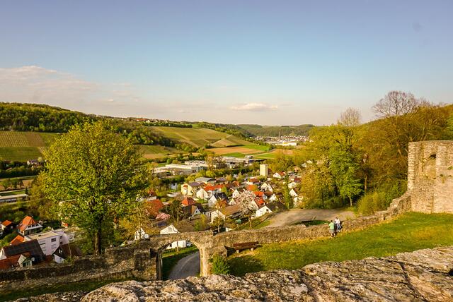 Blick auf Forchtenberg von der Ruine