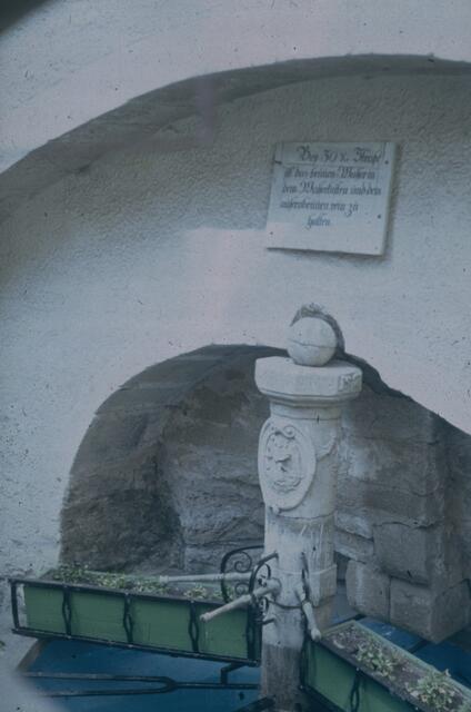 Beo 30x (Kreuzer) Strafe ist das Brunnen Wasser in dem Wasserkasten und dem außenbecken rein zu halten