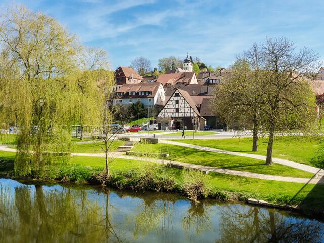 Das kleine Städtchen Forchtenberg ist romantisch gelegen zwischen den beiden Flüssen Kupfer und Kocher