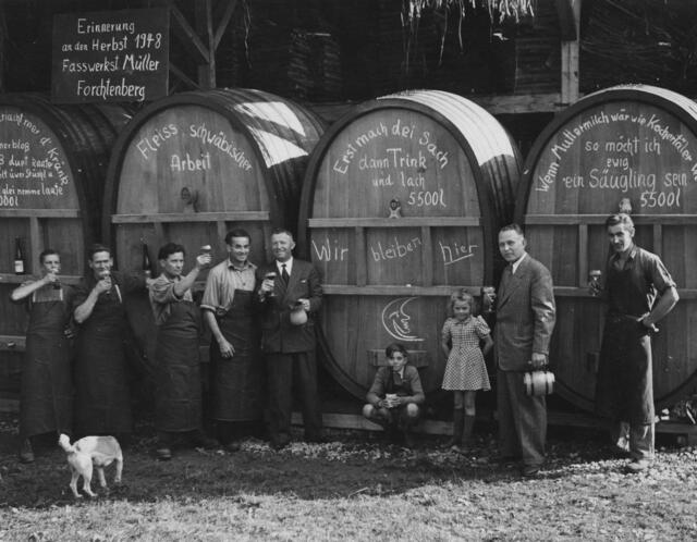 Forchtenberg Fasswerkstatt müller 1948