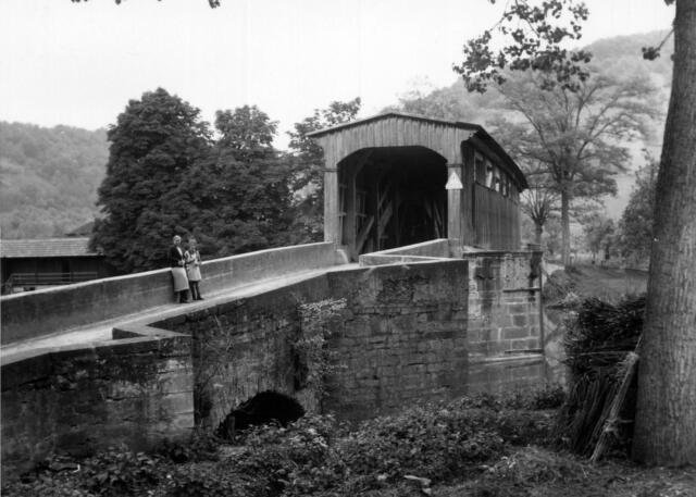 Forchtenberg alte Kocherbrücke ca 1925