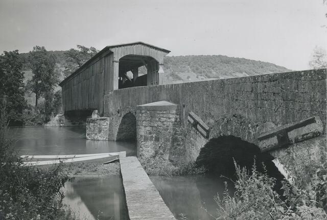 ALte Forchtenberger Kocherbrücke ca 1920