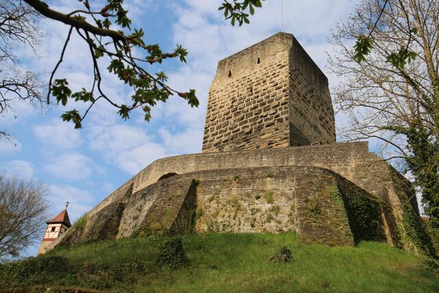 Roter Turm , östlicher Bergfried der Kaiserpfalz Bad Wimpfen