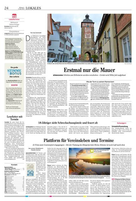Heimatreporter Ulrich Seidel schmückt den Artikel über die Aktivitäten der Neckarwestheimer Vereine.