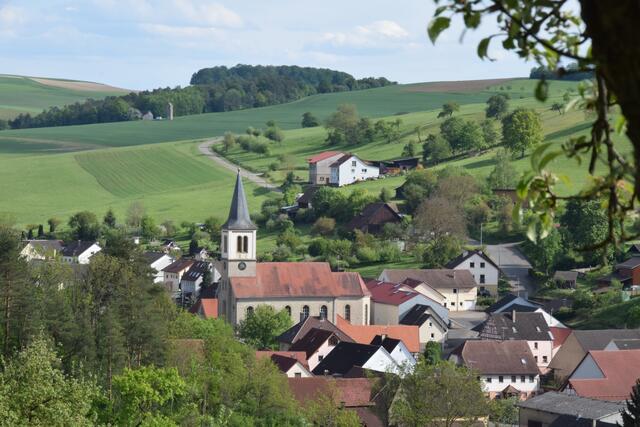 Blick auf Oberginsbach