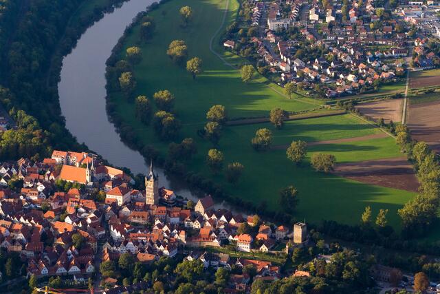 von oben