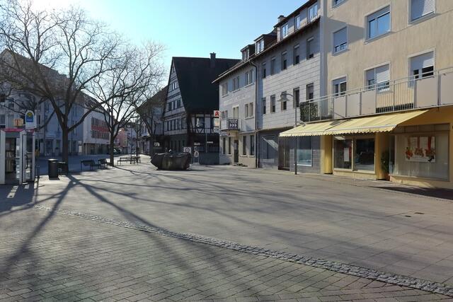 Lauffener Postplatz, März 2020