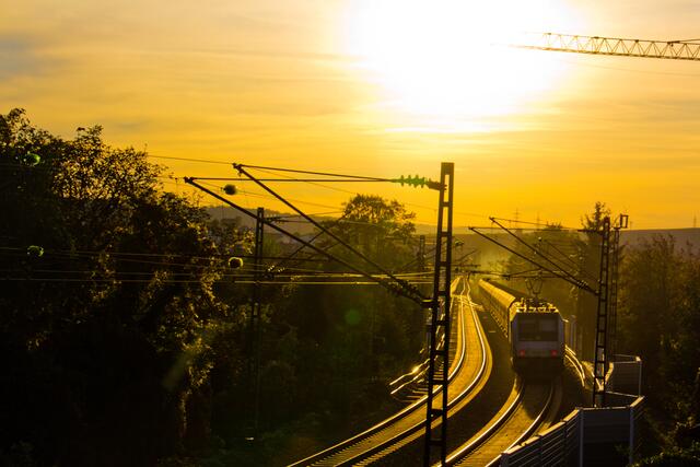 Den Lauffener Bahnhof im Blick