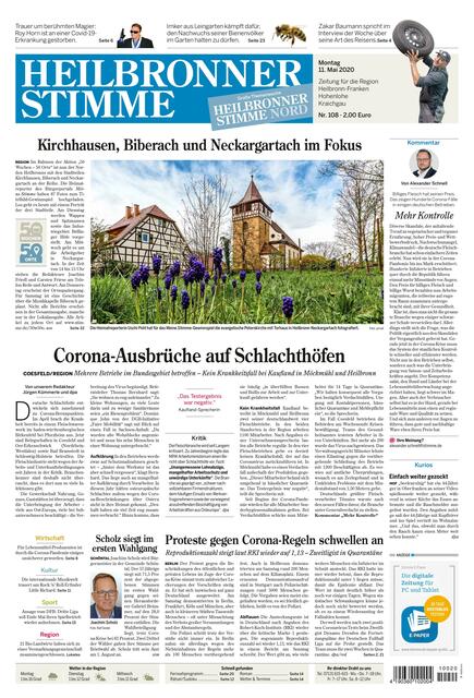 Heilbronn Nord, also die Stadtteile Biberach, Kirchhausen und Neckargartach stehen in KW 20 im Fokus. Den Auftakt macht das Titelbild von Uschi Pohl, das die Peterskirche in Neckargartach zeigt.