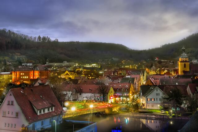 Abendstimmung über Künzelsau