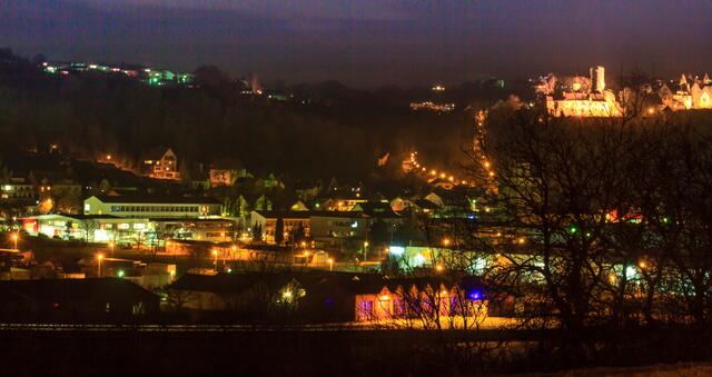Krautheim bei Nacht