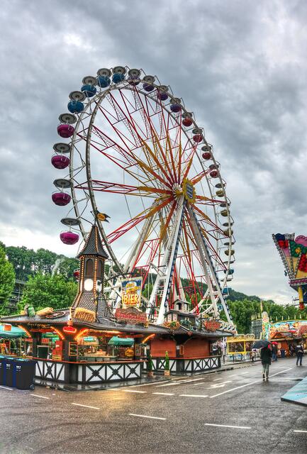 Rauf und runter mit dem Riesenrad auf dem Talmarkt in Bad Wimpfen - ausgefallen :-(